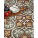 Carrelage Prédécoupé à Motif Floral Bordeaux - 45x45cm - FV2702159