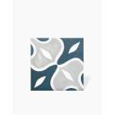 Carrelage Sol et Mur Motif Floral 4 Bleu Foncé - 15x15cm - FV2702251