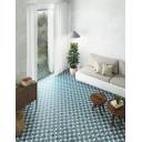 Carrelage Sol et Mur Motif Floral 1 Bleu Foncé - 15x15cm - FV2702252