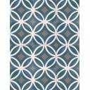 Carrelage Sol et Mur Motif Floral 1 Bleu Foncé - 15x15cm - FV2702252