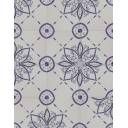 Carrelage Faience Motif Floral 1 Bleu Ciel - 15x15cm - FV2702248