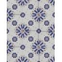 Carrelage Faience Motif Floral 1 Bleu Ciel - 15x15cm - FV2702248