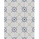 Carrelage Faience Motif Floral 1 Bleu Ciel - 15x15cm - FV2702248