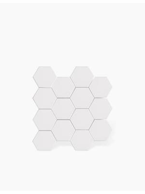 Carrelage Hexagonal Sur Maille Blanche - 27x28cm - FV2702426
