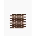 Carrelage Berlin - Plaquette Arrondie Caramel Brillant sur Maille - 30x30cm - FV2702478