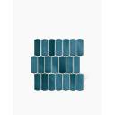 Carrelage Murcia - Plaquette Losange 2 sur Maille Bleu Vert Brillant -28.6x30cm - FV2702486