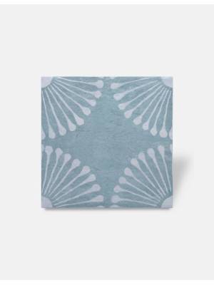 Carrelage Sol et Mur Munata Blanc et Bleu - 20x20cm - FV2702229