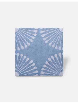 Carrelage Sol et Mur Munata Blanc et Bleu - 20x20cm - FV2702229