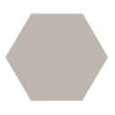 Carrelage uni hexagonal gris en grès cérame de 10 mm d'épaisseur - ME9507016