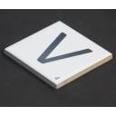 Scrabble-Fliese Buchstabe V 10 × 10 cm - LE0804022