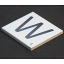Scrabble-Fliese Buchstabe W 10 × 10 cm - LE0804023