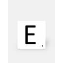 Scrabble-Fliese Buchstabe E 10 × 10 cm - LE0804005