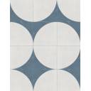 CARRELAGE DECOR LUNE BLEU 18.5X18.5 CM - MA2303658