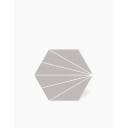 CARRELAGE HEXAGONE GRIS CLAIR BLANC 22.5X25.9 - MK2305105